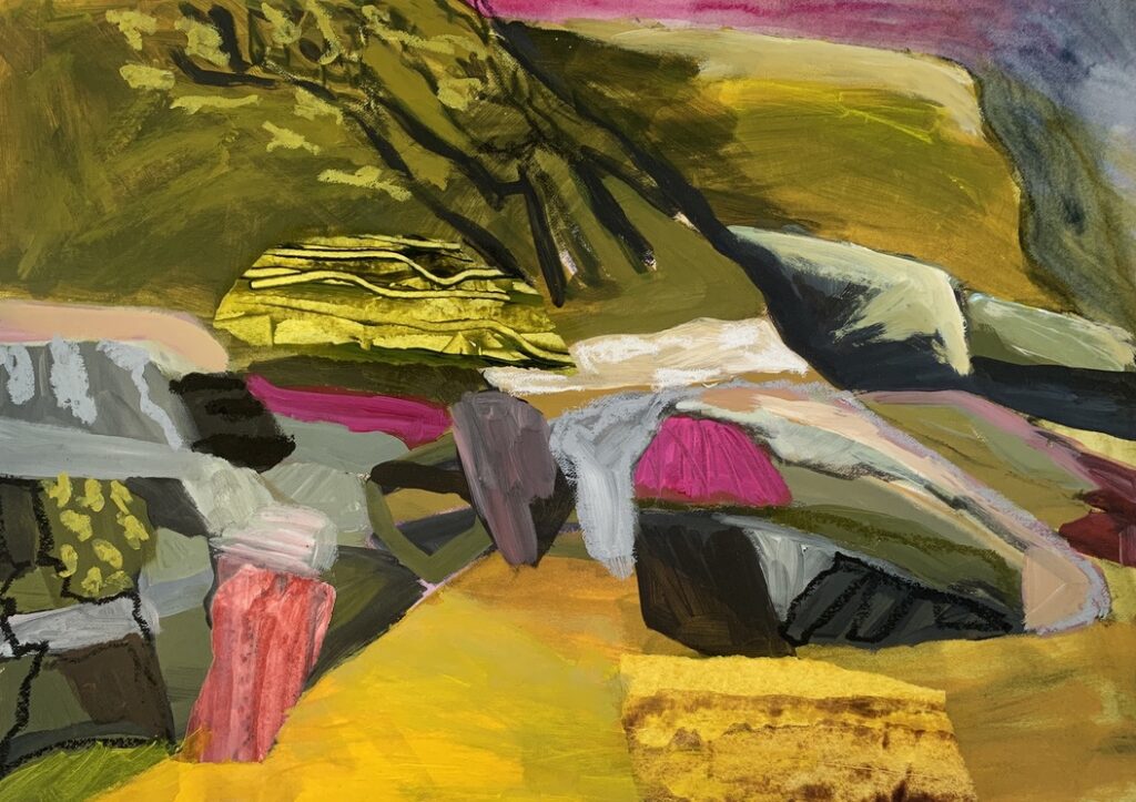 Prevailing Wind - Delicate Nobby| | Mixed Media on 300gsm paper | 30 x 42 | $150